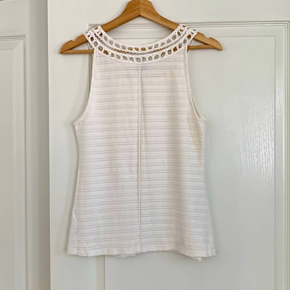 Anthropologie embroidered cream summer shirt - Picture 4 of 6